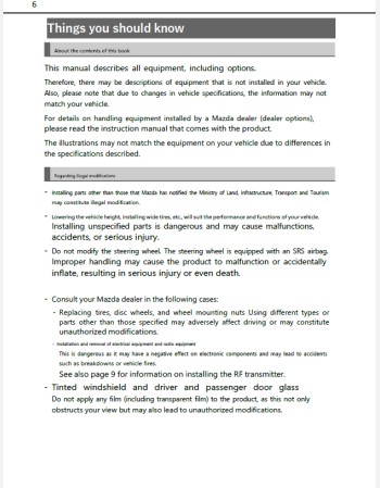 mazda bongo van 2020 2021 2022 2023 2024 & 2025 owners manual in english